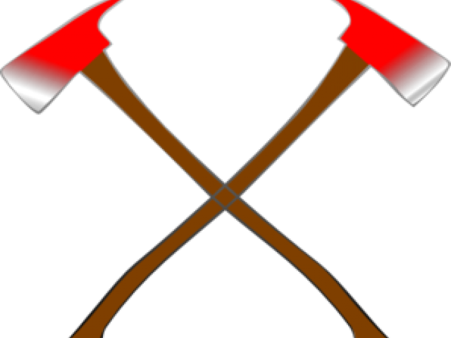 Axe Clipart Crossed Fire - Clip Art (640x480)