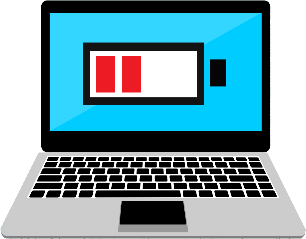Battery Charging Clipart Laptop Battery - Laptop Battery Life (1160x902)