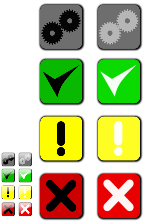 Status Icons Ii Clipart - Clip Art (566x800)