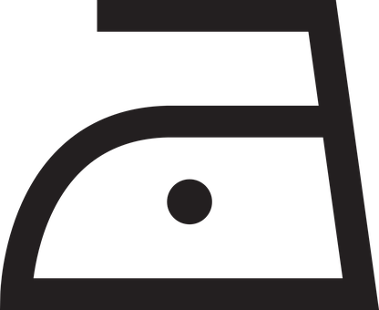 Iron Clothing Care Instruction Low Heat Ir - Iron On Medium Heat (416x340)