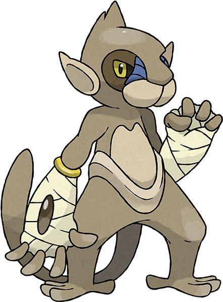 Manoon Primate Pokémon Type - Mandrill Pokemon (500x600)