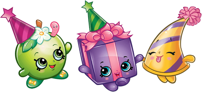 Shopkins Swap Kins Party Month - Shopkins Characters Png (650x297)
