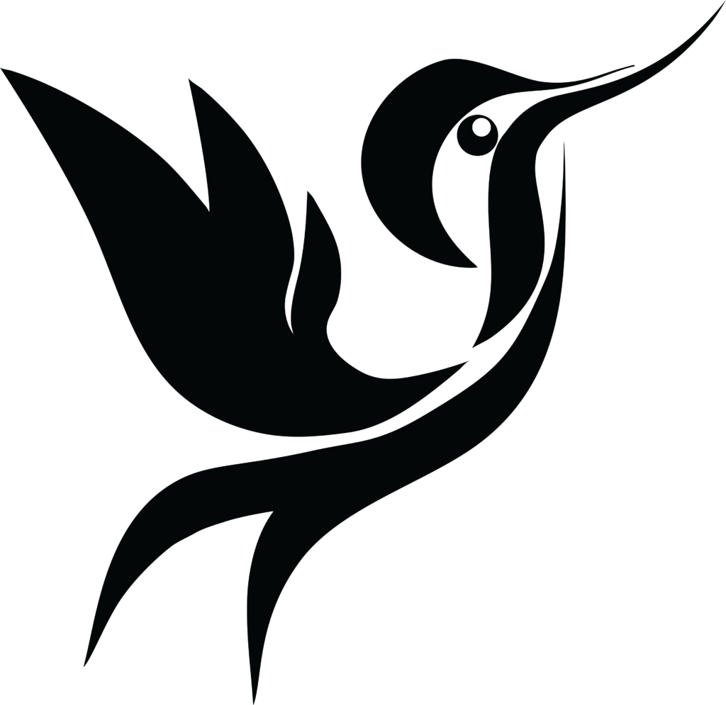 Airplane Clipart Black And White 246 Free Clipart Of - Hummingbird Silhuoette (1024x995)