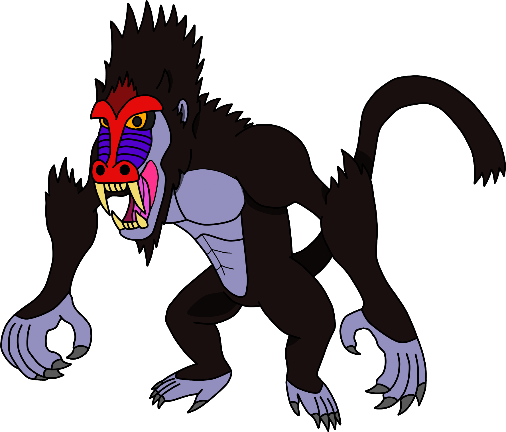 Devil Monkey By Cryoflaredraco Devil Monkey By Cryoflaredraco - Devil Monkey (1883x1607)