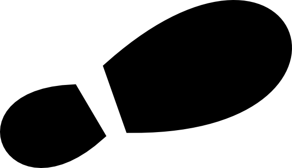 Jejak Sepatu Vector Png (600x346)