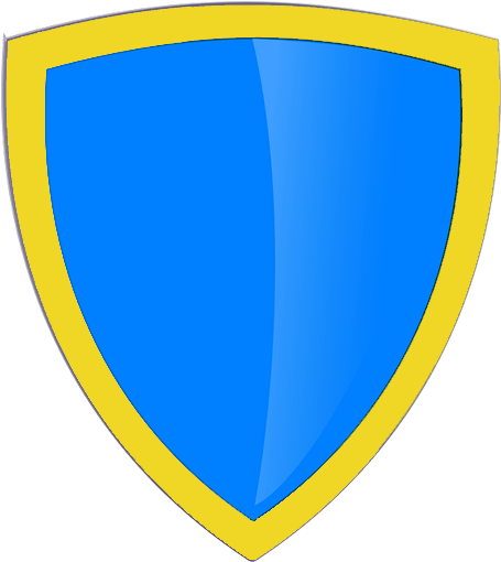 Baboon - Blue And Gold Shield (512x512)