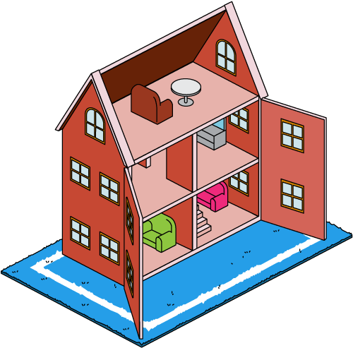 Fg Building Penelopehouse - House (500x574)