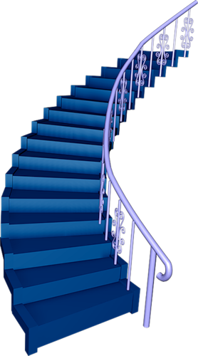 Clip Art - Princess Stair Clipart (278x500)