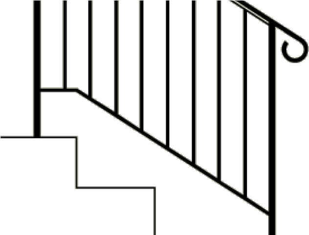Stairs Clipart Railing - Picket Fence (640x480)