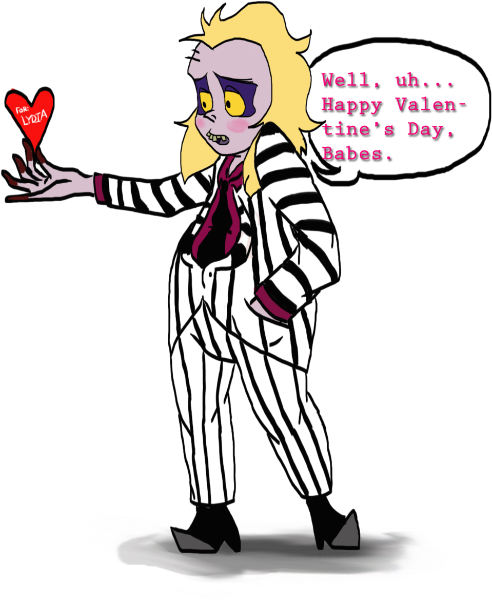 Valentines Beetlejuice Part One By Kabuki Sohma - Beetlejuice Valentines (1024x1280)