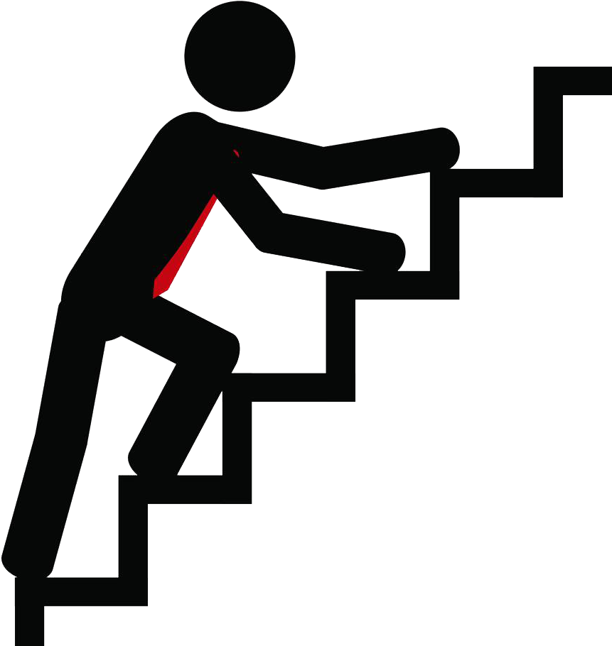 Stairs Stair Climbing Clip Art - Running Up Stairs Clipart (1000x1000)
