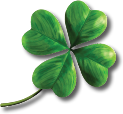 Shamrock Four - Four Leaf Clover Transparent Background (402x372)