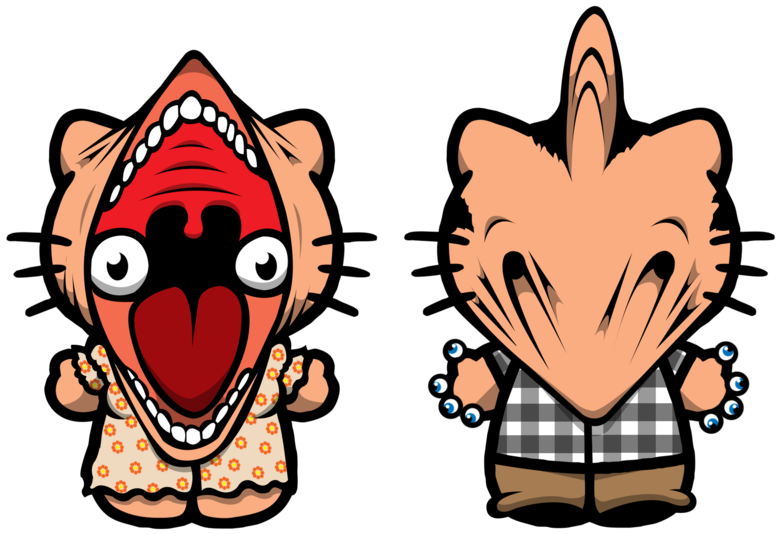 Beetlejuice Kittys 1 By Yayzus - Hello Kitty (1024x1365)