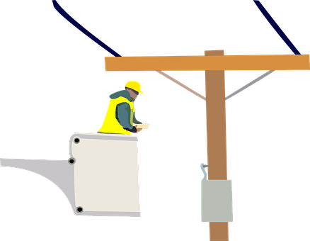 Electrician, Power Lines, Worker, Trade - Electrician (438x340)