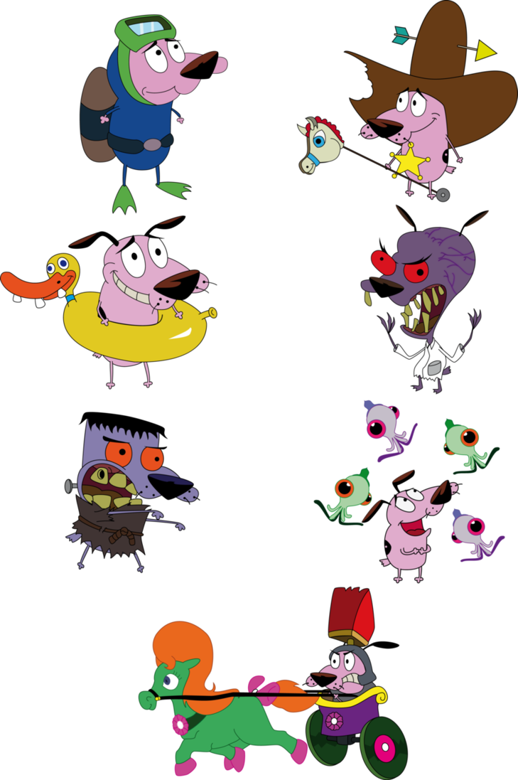 Courage Collection 3 By Gth089 - Agallas El Perro Cobarde Disfraz (729x1097)