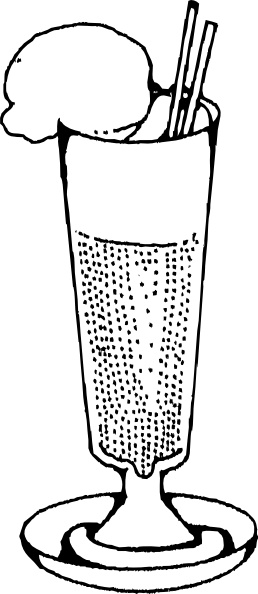Ice Cream Soda Clip Art (258x594)