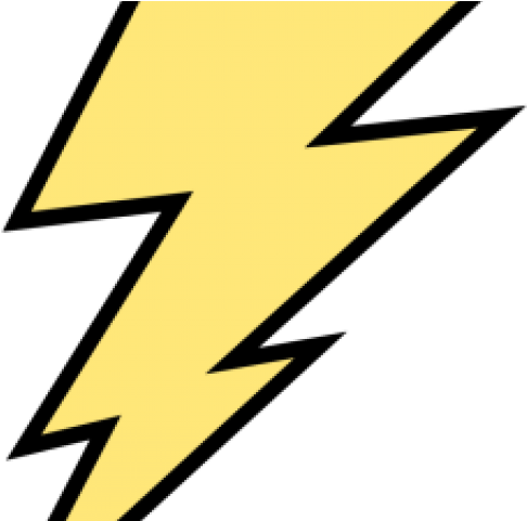 Electrical Clipart Yellow Lightning - Superhero Logos Lightning Bolt (640x480)