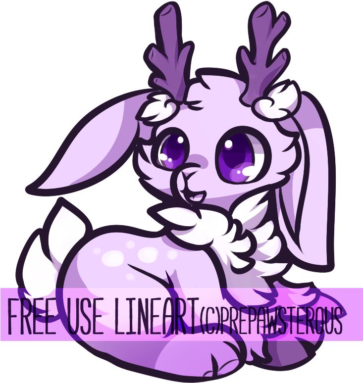 Free Use Deerbun Lineart - Line Art (803x809)