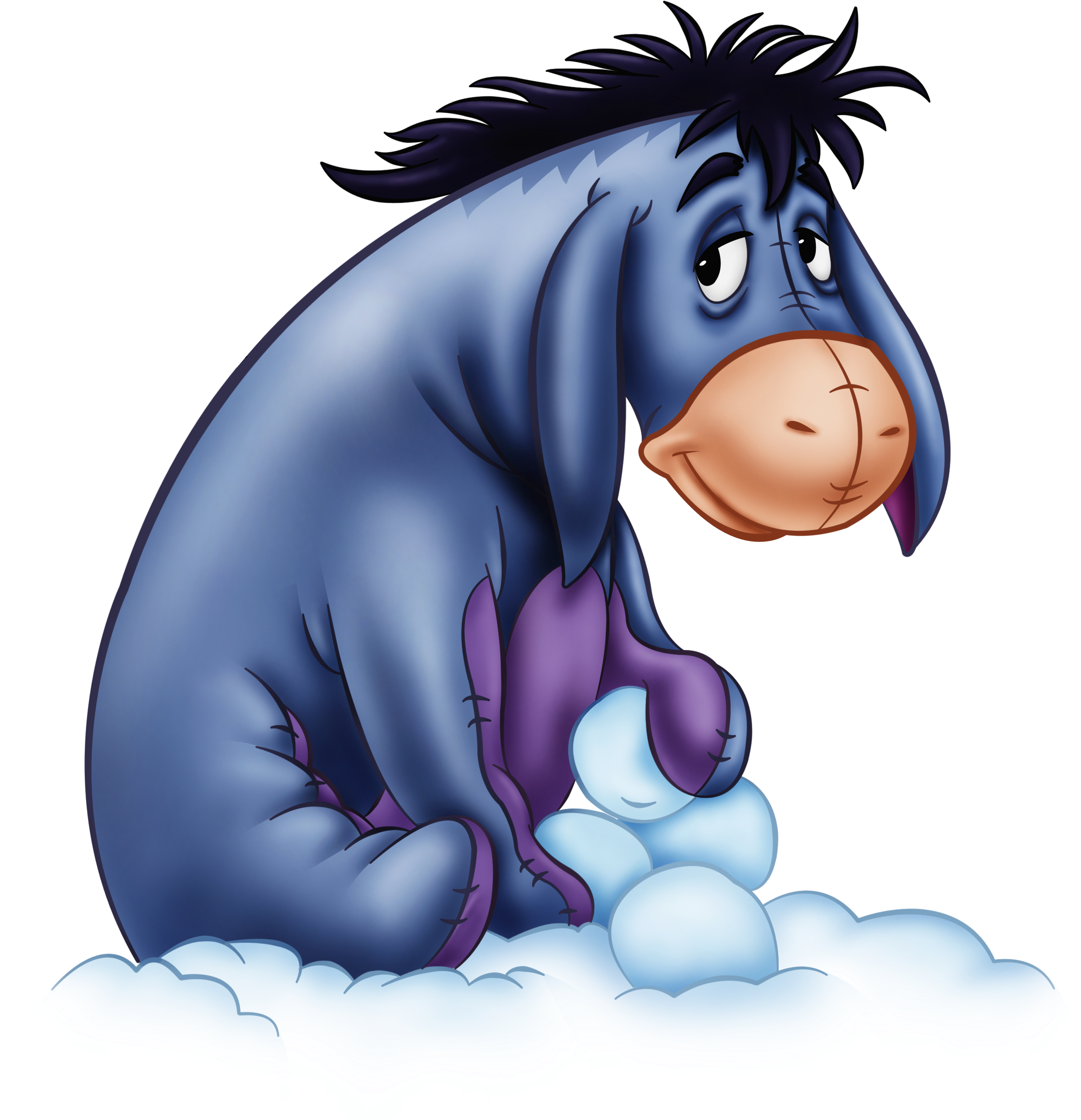 Eeyore With Snowballs Png Transparent Cartoonu200b - Creative Custom Eeyore Travel Mug (sliver) (2617x2518)