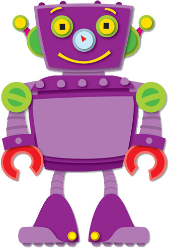 Robot Clip Art, Can Be Used For Robot Bolt Counting - Robot Clipart (373x512)