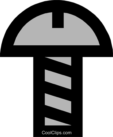 Screw Symbol Royalty Free Vector Clip Art Illustration - Screw (397x480)