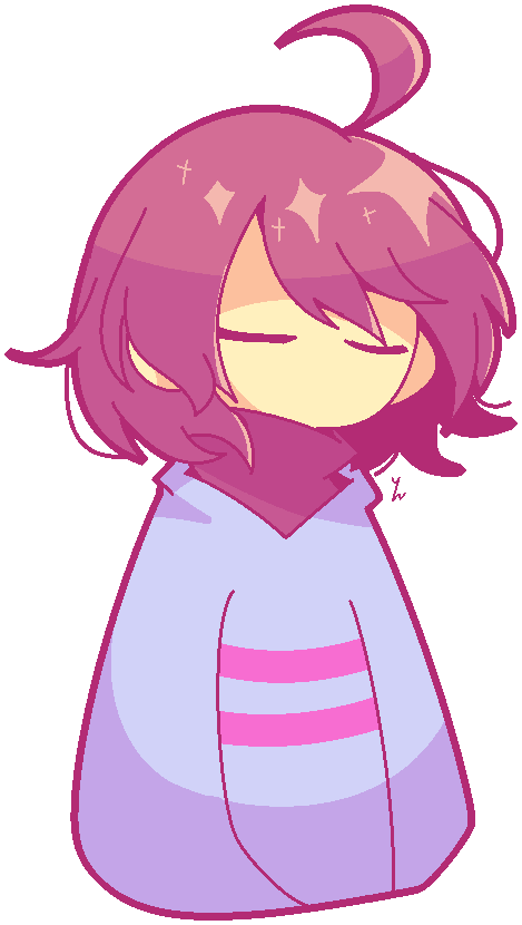 Undertale Deviantart Drawing Work Of Art - Frisk Pink (469x830)