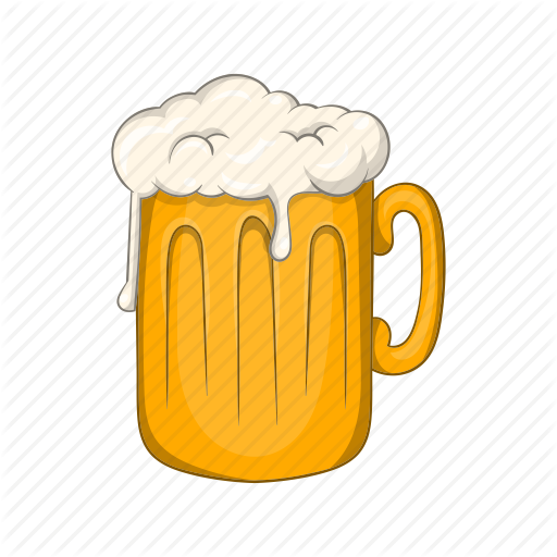 Pub Clipart Beer Cup - Cartoon Beer Mug (512x512)