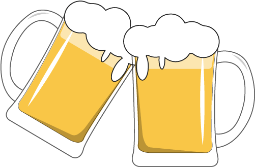 Beer Mugs Illustration - Beer Mugs Illustration (500x500)