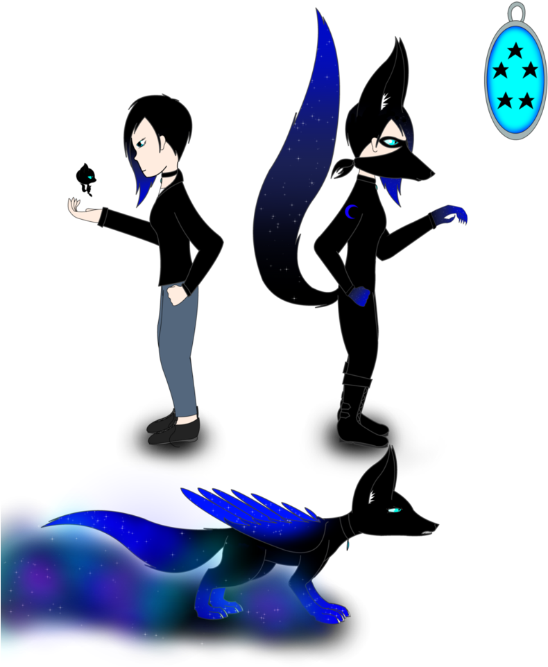 Miraculous Oc- Night Sky By Houndoommegamaster - Cartoon (827x965)