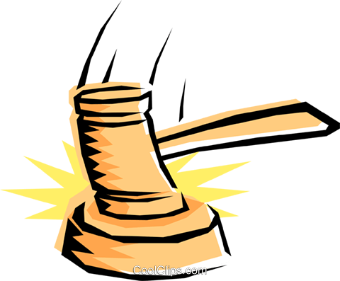 Gavel Royalty Free Vector Clip Art Illustration - Gavel Clip Art (480x397)