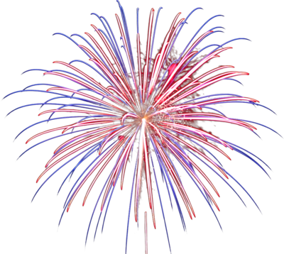 Fireworks With Clear Background (400x358)
