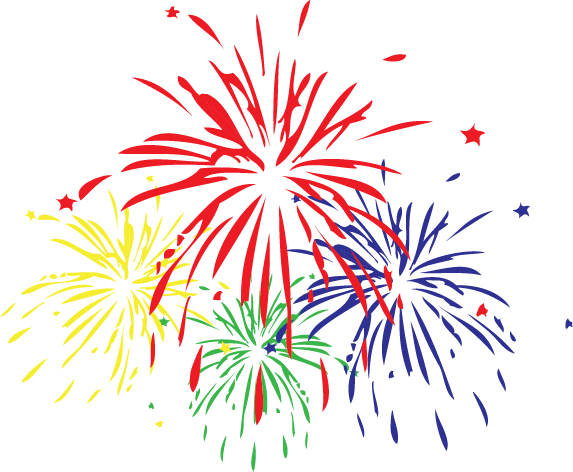 Pin Fireworks Clipart Transparent Background - Clip Art (573x472)