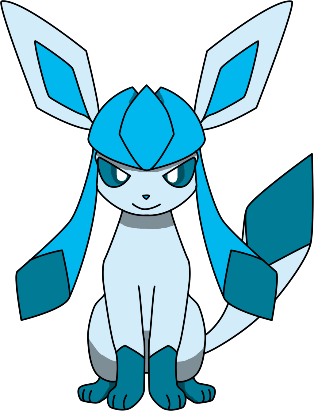 Glaceon Sitting Png By Proteusiii Glaceon Sitting Png - Pokemon Glaceon (1024x1337)