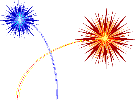 Green Party - Animated Gif Fireworks Transparent (465x349)