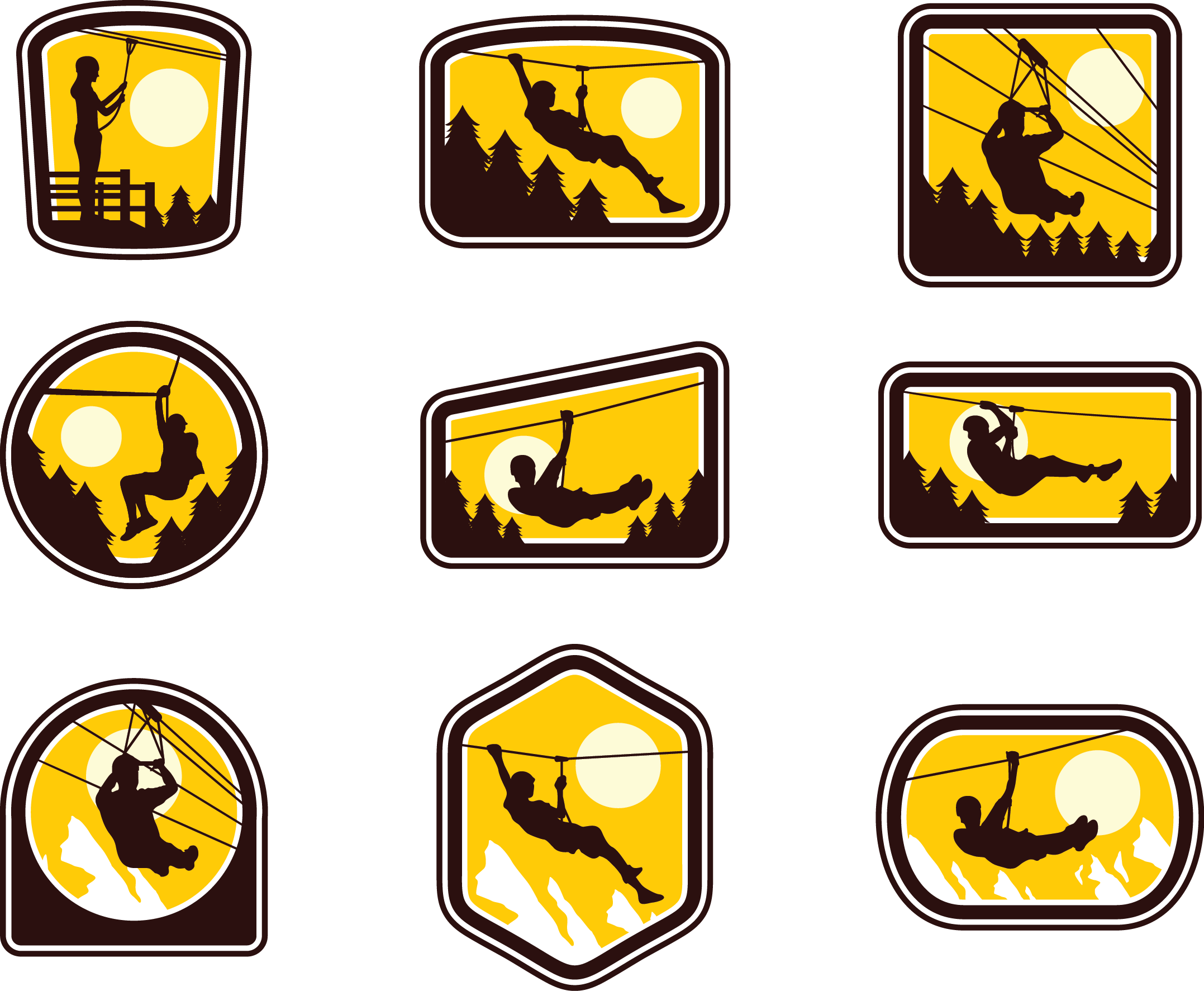 Zip-line Wire Icon - Zip Line Icon (2155x1773)