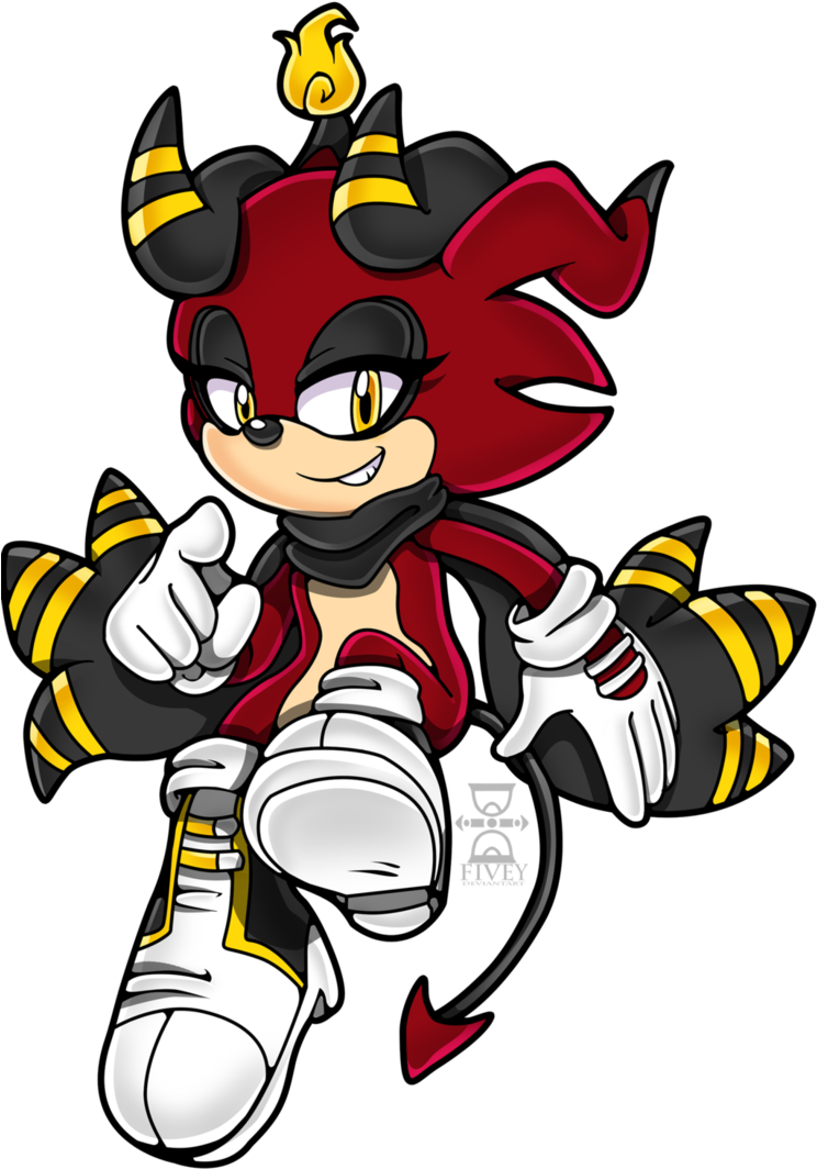 Zip The Imp Sonic Channel By Fivey By Fivey - Cartoon (744x1074)