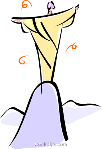 Statue Of Christ In Rio De Janeiro Royalty Free Vector - Clip Art (329x480)