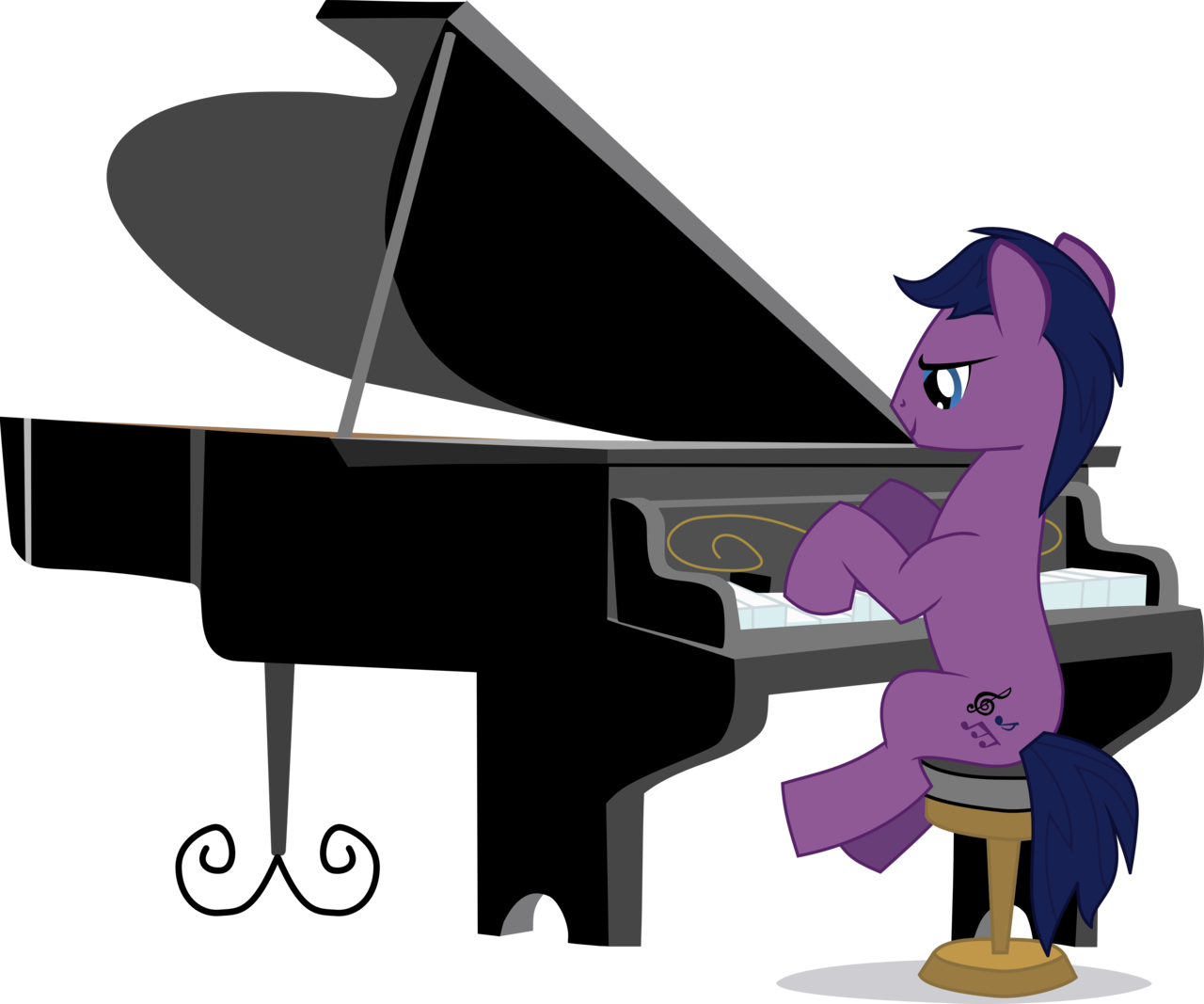 Piano Pony By Tensaioni Piano Pony By Tensaioni - Mlp Pony Playing Piano (1280x1067)