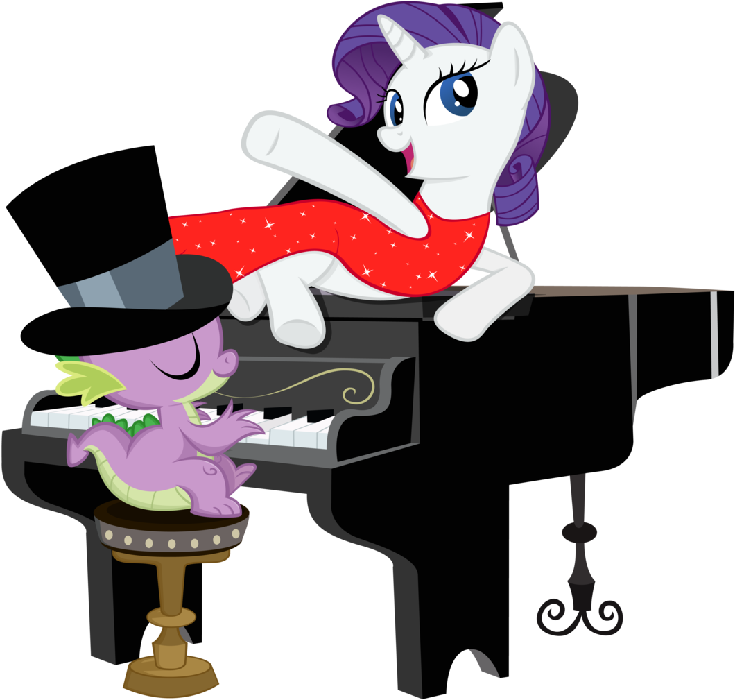 Boneswolbach, Clothes, Dress, Hat, Piano, Rarity, Safe, - Rarity (1074x1024)
