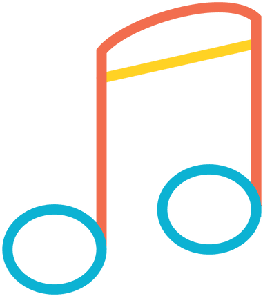 Colorful Music Note Icon - Icono De Musica Png (512x512)