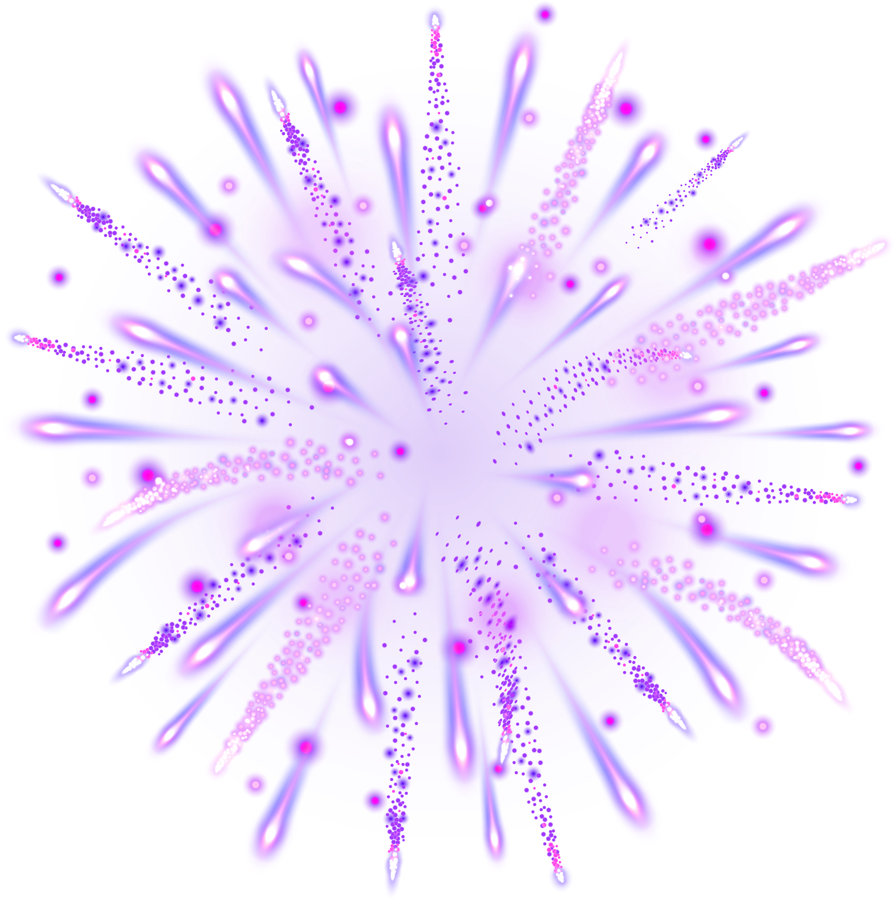Purple Firework Transparent Clip Art Image - Purple Fireworks Transparent (3000x2990)