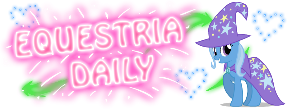 Banner, Cape, Clothes, Eqd Banner, Equestria Daily, - Trixie My Little Pony Friendship Is Magic Cartoon Cute (1000x350)
