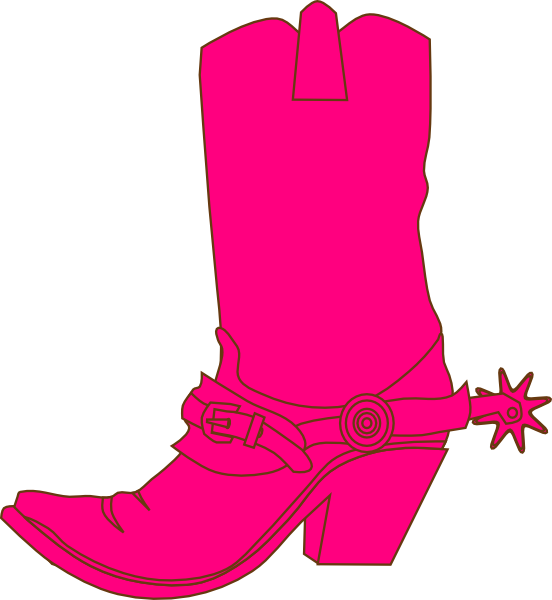 Cowgirl Hat And Boot Clip Art - Cowboy Boot Clip Art (552x600)
