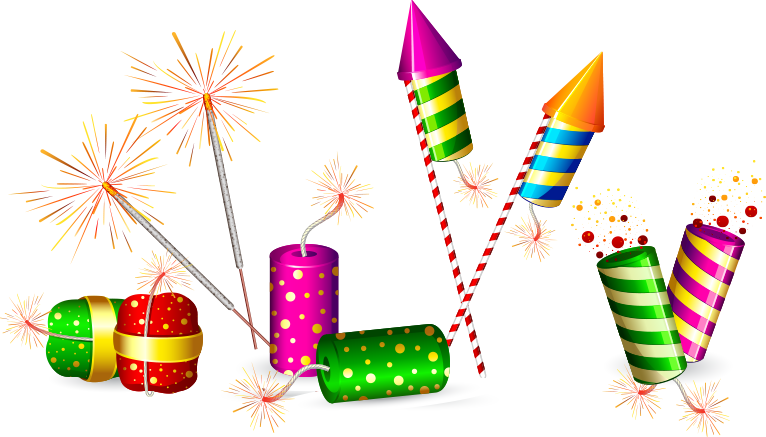 Deepavali Crackers Clipart Hd - Diwali Crackers (766x437)