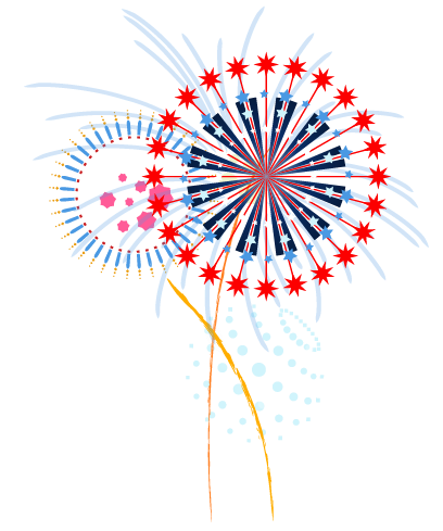 Fireworks Gif Transparent Background Fireworks Png - Transparent Background Firework Clipart (407x498)