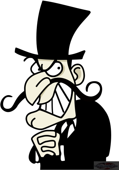 Snidelywhiplash - Snidely Whiplash Png (438x599)
