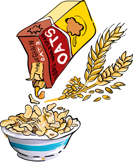 Whole Grain Breakfast Cereal Clipart - Whole Grain Clipart (429x520)