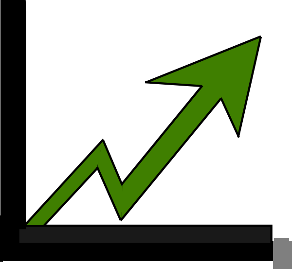 Green Profit Arrow Outline Clip Art At Clker - Clip Art (600x553)