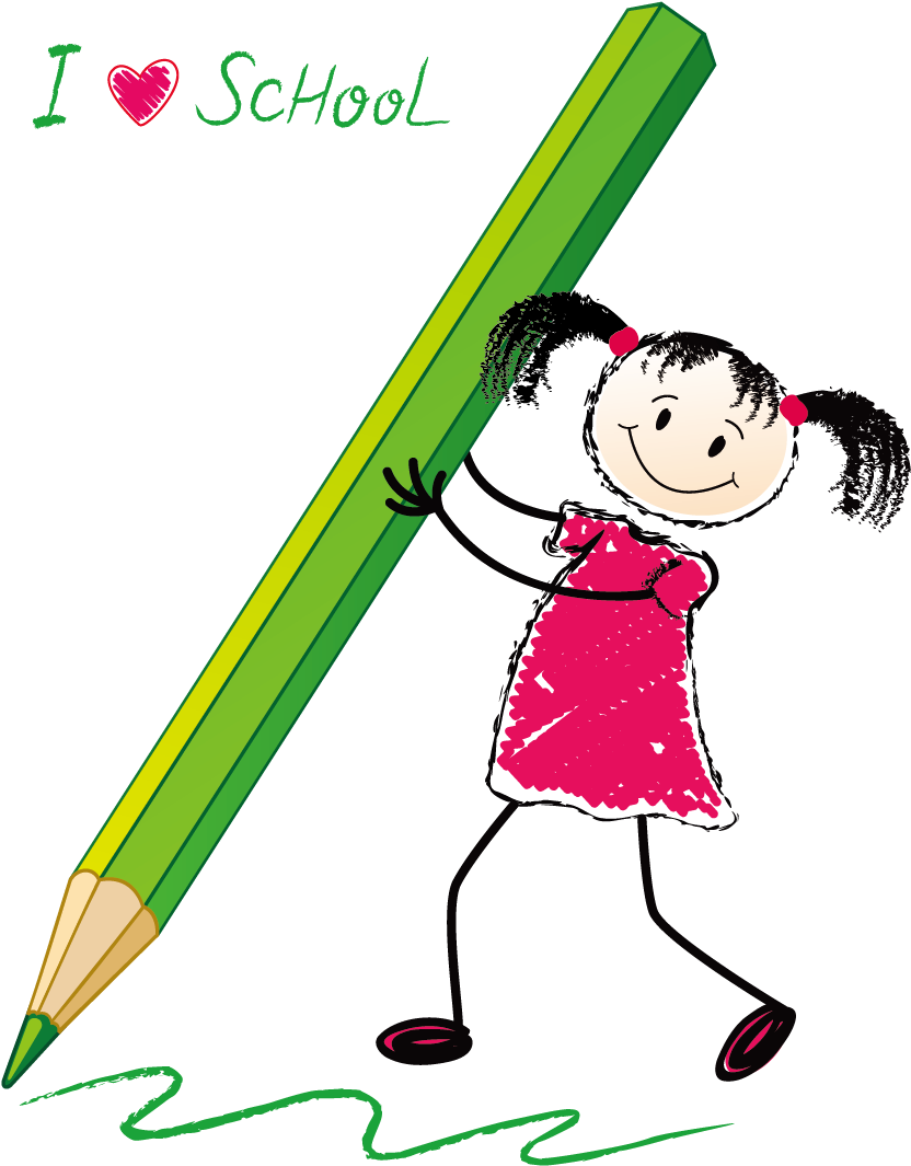 Student Cartoon Clip Art - Hold A Pen Cartoon (1181x1181)