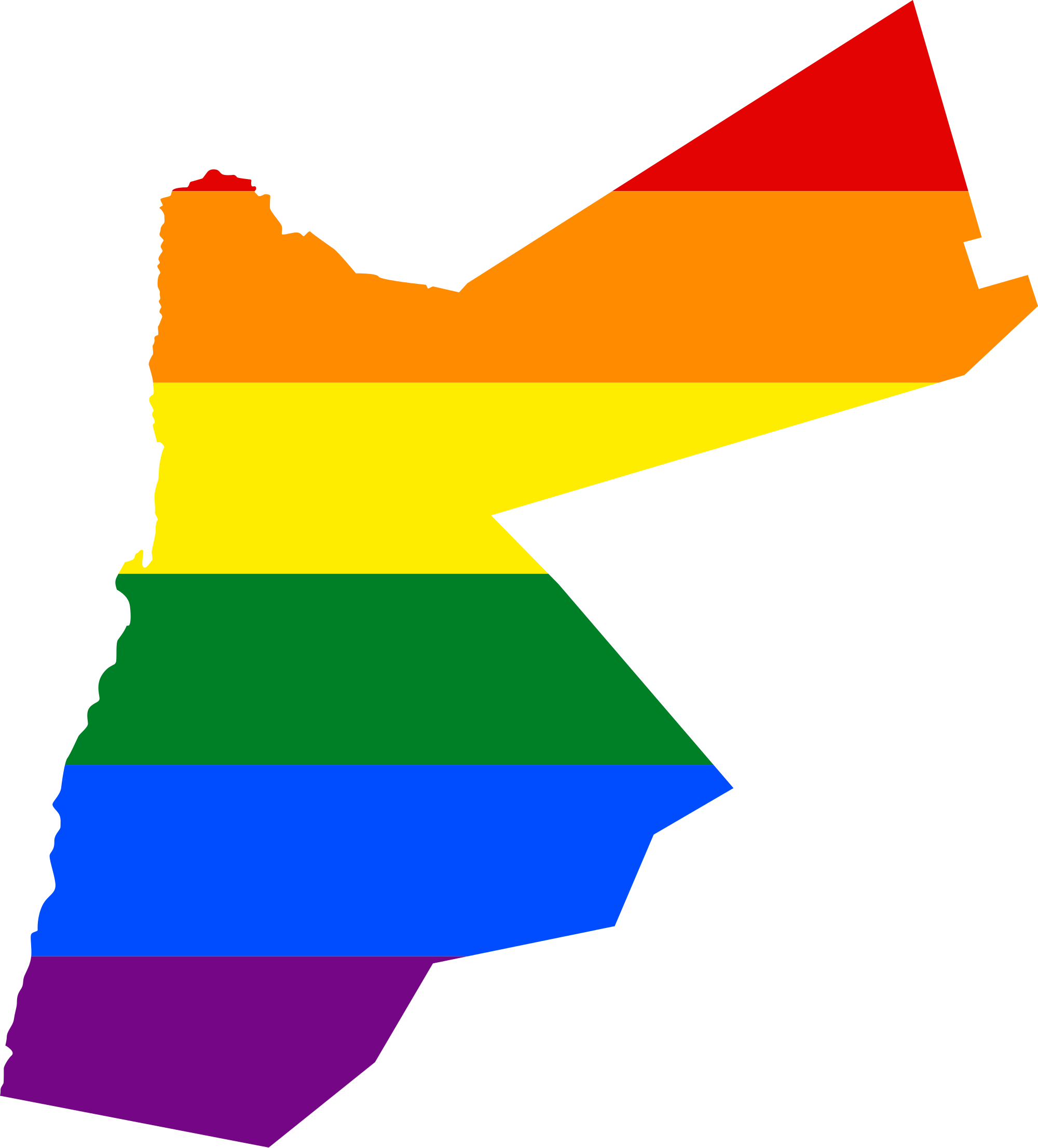 Open - Map Of Jordan Png (2000x2212)